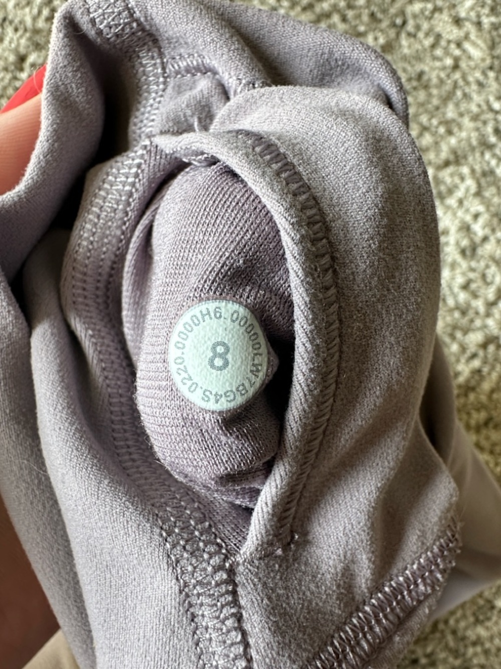 Lululemon Align High-Rise Short 6" Mauve Gray Light Lavender Size 8 - Picture 4 of 4